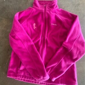 Columbia Magenta Fleece Outerwear